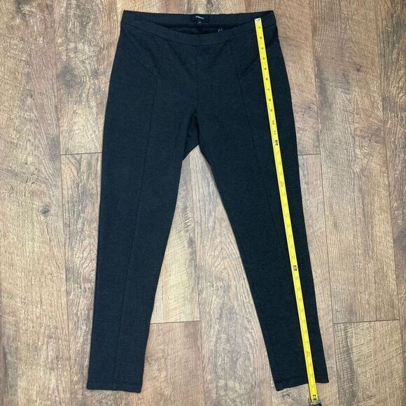 Theory Pull On Pants Charcoal Aurore Sabali Knit Mid Rise Stretch Leggings sz M - Picture 7 of 7
